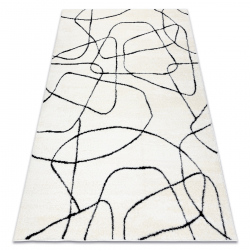 Moderný koberec MODE 8522 abstracțiune krémová / čierna