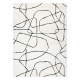 Modern Teppich MODE 8522 Abstraktion creme / schwarz 