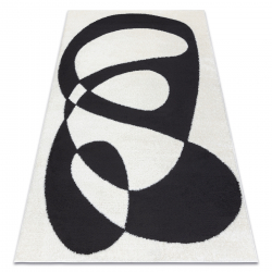 сучасний килим MODE 8531 абстракція кремовий / чорний
