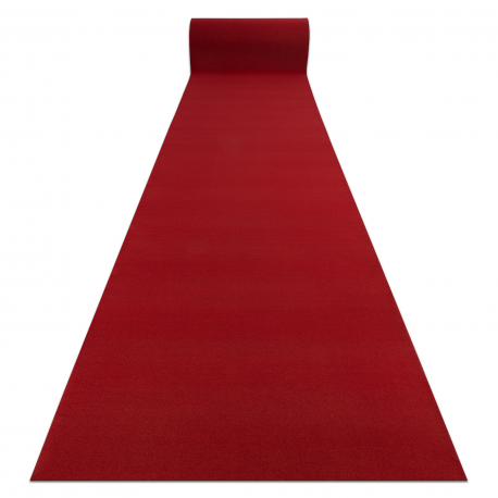 Läufer Antirutsch RUMBA 1974 Hochzeit einfarbig rotwein, rot 100cm