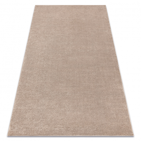 Carpet SOFTY plain, one colour beige
