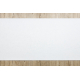Alfombra de pasillo con refuerzo de goma RUMBA 1950 Boda un solo color blanco 100cm