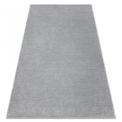 Teppich SOFTY glatt, einfarbig grau