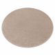 Carpet SOFTY circle plain, one colour beige