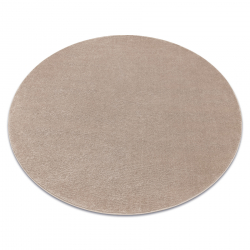 Carpet SOFTY circle plain, one colour beige