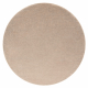 Tæppe SOFTY cirkel Enkelt, enfarvet beige