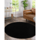 Carpet SOFTY circle plain, one colour black
