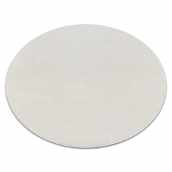 Alfombra SOFTY circulo llanura color sólido crema - PRODUCTO DE SEGUNDA CLASE