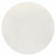 Carpet SOFTY circle plain, one colour cream