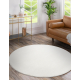 Carpet SOFTY circle plain, one colour cream