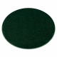 Teppich SOFTY Kreis glatt, einfarbig forest grün 