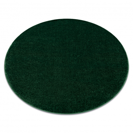 Matta SOFTY circle plain, one colour forest grön