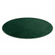 Teppich SOFTY Kreis glatt, einfarbig forest grün 