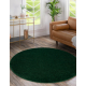 Tæppe SOFTY cirkel Enkelt, enfarvet forest grøn