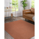 Carpet SOFTY plain, one colour terracotta