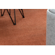 Carpet SOFTY plain, one colour terracotta