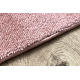Tepih SOFTY Uniforma, jednobojna ružičasta