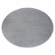 Teppe SOFTY sirkel vanlig, én farge grå