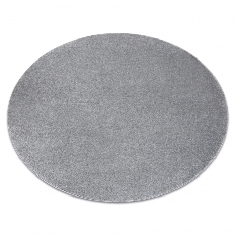Okrúhly koberec SOFTY Jednotný, Jednobarevný, šedá
