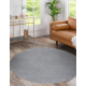 Carpet SOFTY circle plain, one colour grey