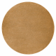 Carpet SOFTY circle plain, one colour gold