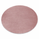 Χαλί SOFTY κύκλος απλό, ένα χρώμα ροζ