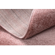SOFTY kör szőnyeg egyszerű egyszínű rózsaszín