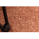 Carpet SOFTY circle plain, one colour terracotta