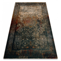Vlněný koberec OMEGA MAMLUK Růžice vintage smaragd