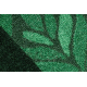 Runner anti-alunecare LIŚCIE frunze, verde guma
