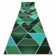 Corredor antiderrapante TRÓJKĄTY triângulos, verde goma