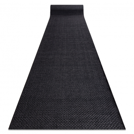 Alfombra de pasillo SIZAL MIMO modelo 0000 Liso negro