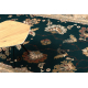 Μαλλί χαλί POLONIA Loare πλαίσιο Ναυτικό σμαράγδι