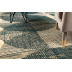 Wool carpet OMEGA FADO geometric jadeit green