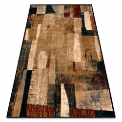 Vlněný koberec OMEGA KIOTO abstrakce červený