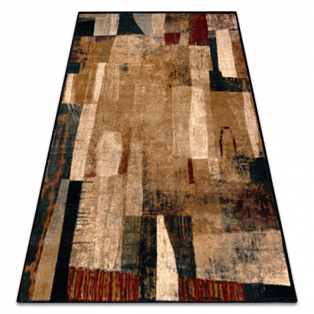 Vlněný koberec OMEGA KIOTO abstrakce červený