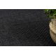 Fonott TIMO 0000 sizal szőnyeg szabadtéri fekete