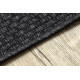 Fonott szőnyeg, futó szőnyeg TIMO 0000 sizal szőnyeg szabadtéri fekete
