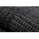 Sisal tapijt, loper TIMO 5000 buitenshuis kader zwart