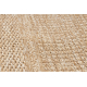 Fonott TIMO 5979 sizal szőnyeg, futó szőnyeg szabadtéri keret sötét bézs