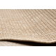 Fonott TIMO 5979 sizal szőnyeg, futó szőnyeg szabadtéri keret sötét bézs