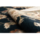 Vlnený koberec POLONIA Loare rám velvet tmavomodrá