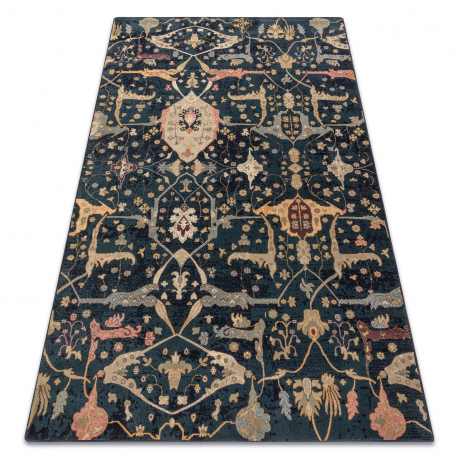 POLONIA gyapjú szőnyeg Persej keleti sötétkék