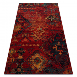 Wool carpet POLONIA Bali oriental, ethnic ruby