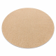 Sisal tapijt TIMO 6272 cirkel buitenshuis donker beige