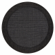 Alfombra MIMO 5000 circulo sisal exterior marco negro