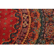 Vilnonis kilimas POLONIA ovalus BARON kaštoninės spalvos spalvos 