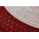 Vilnonis kilimas POLONIA ovalus BARON kaštoninės spalvos spalvos 