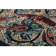 Tapete de lã POLONIA Mozaika, mosaico oriental azul escuro 