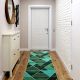 Runner, anti-slip TRIANGLES, gum green 80cm